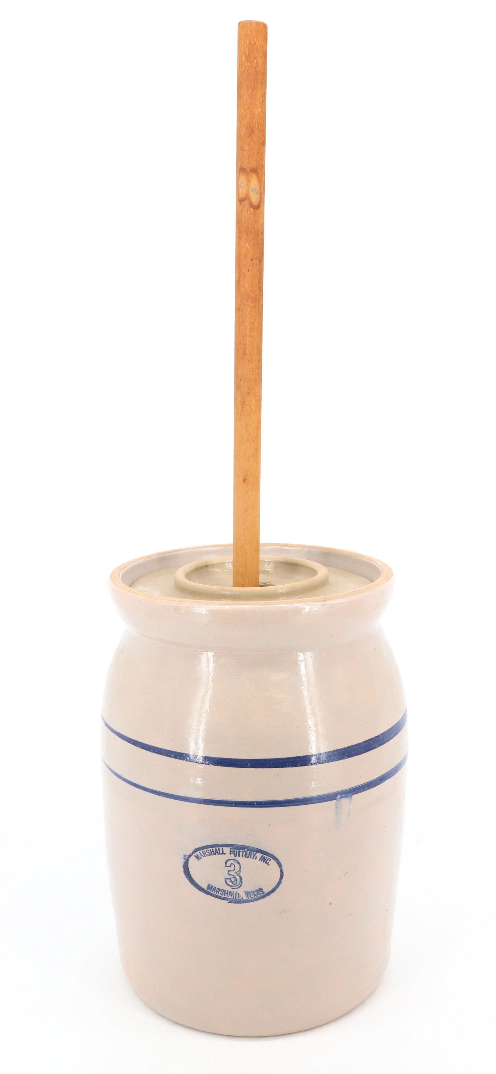 THREE-GALLON MARSHALL, TEXAS BUTTER CHURN (1 of 7)