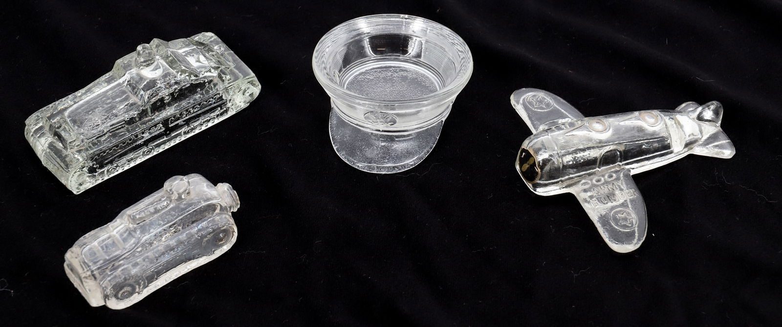 LOT OF GLASS CANDY CONTAINERS (1 of 3)