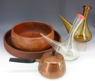 MCM TRAY, BOWL AND COPPER POT
