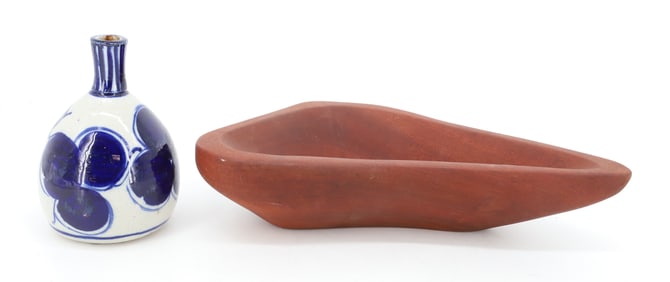 MCM BOWL AND POTTERY VASE