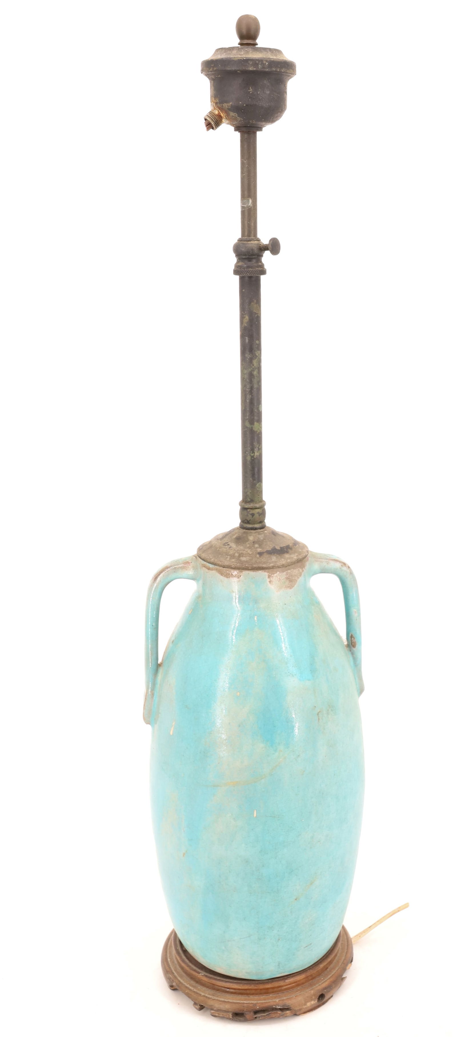 VINTAGE POTTERY TABLE LAMP (1 of 6)