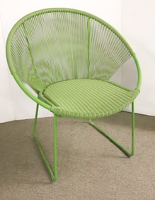 VINTAGE-STYLE GREEN PATIO CHAIR