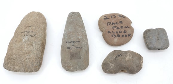 LOT OF NJ STONE ARTIFACTS