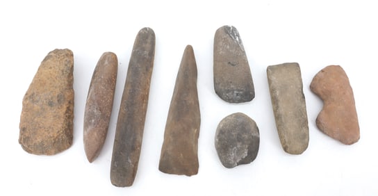 LOT OF STONE ARTIFACTS