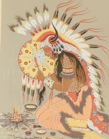 WOODY CRUMBO FRAMED SERIGRAPH