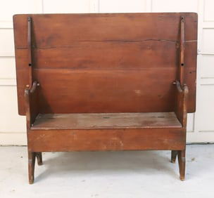 ANTIQUE COUNTRY HUTCH TABLE