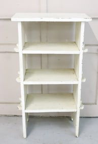 WHITE PAINTED BOOKSHELF