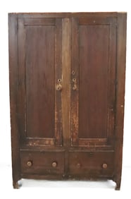POPLAR TWO-DOOR CUPBOARD