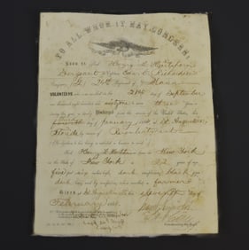 U.S. CIVIL WAR DISCHARGE PAPER