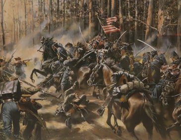 SIGNED DON TROIANI "CHARGE" PRINT