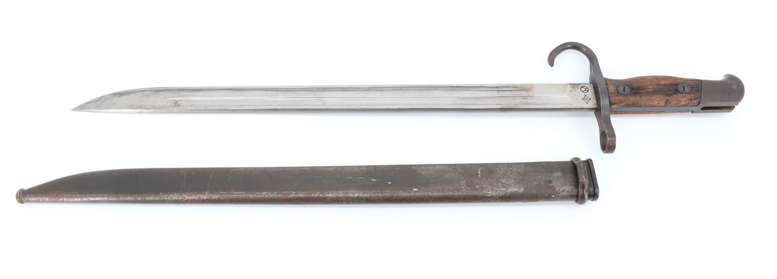 JAPANESE WWII T-30 RIFLE BAYONET: ARSENAL MARKED BLADE PLEASE READ CAREFULLY BEFORE BIDDING. ALL PAYMENTS MUST BE MADE BEFORE ITEMS CAN BE SHIPPED. BUYERS CAN PAY VIA LIVE AUCTIONEERS PAYMENT CENTER IF HAVING ITEMS SHIPPED OR WITH CAS