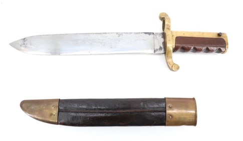 CIVIL WAR 1861 DATED DAHLGREN BOWIE BAYONET BLADE MARKED AMES MFG. CO. CHICOPEE 1861, ORIGINAL