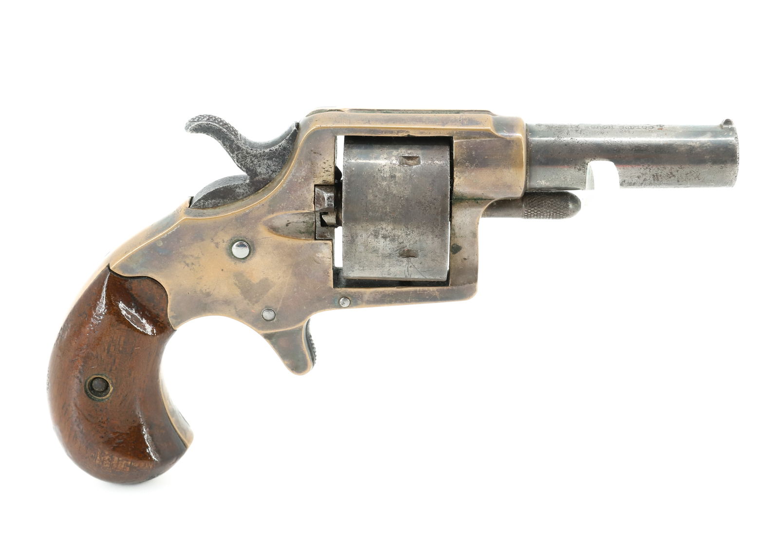 COLT NEWHOUSE REVOLVER: 41 CAL, SERIAL# 9034, 7" OVERALL LENGTH - HAS 1871 PATENT DATE ANTIQUE OR BLACK POWDER, NO REGISTRATION OR TRANSFER REQUIRED PLEASE READ CAREFULLY BEFORE BIDDING. ALL PAYMENTS MUST BE MADE BEFORE ITEM
