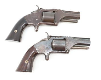 PAIR OF SMITH AND WESSON #2 OLD ARMY REVOLVERS