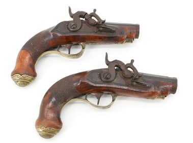 MATCHED PAIR OF ANTIQUE DERRINGERS