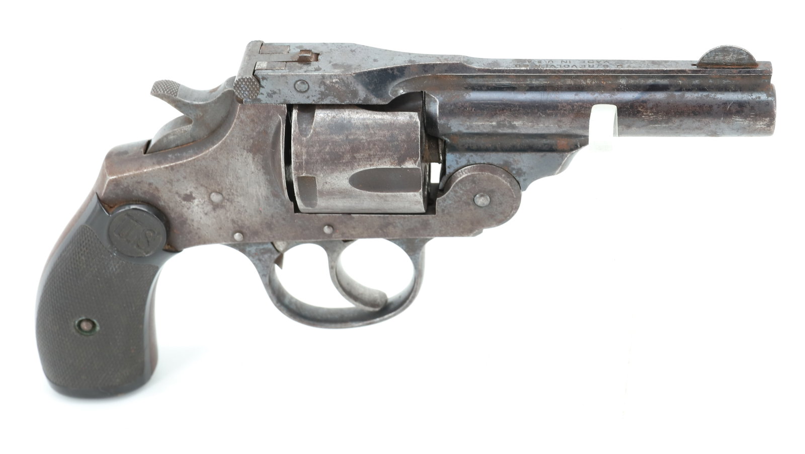 U.S. REVOLVER: 38 CAL, SERIAL# 91440, 3" BARREL THIS GUN REQUIRES A BACKGROUND CHECK, FEDERAL FIREARMS LICENSE. OR TRANSFER TO AN FFL HOLDER PLEASE READ CAREFULLY BEFORE BIDDING. ALL PAYMENTS MUST BE MADE BEFORE ITE