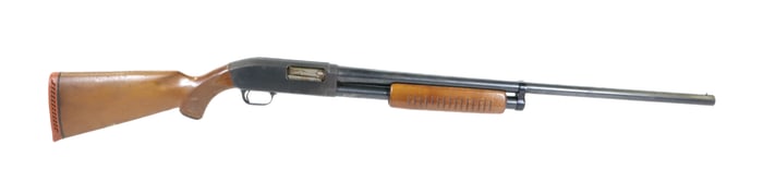 J.C. HIGGINS MODEL 20 PUMP ACTION SHOTGUN