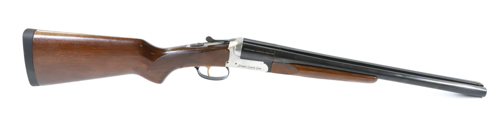 STOEGER COACH GUN, DOUBLE BARREL: 12 GA, 3" MAG, SERIAL# NA - E.R. AMANTINO, MADE IN BRAZIL - THIS GUN REQUIRES A BACKGROUND CHECK, FEDERAL FIREARMS LICENSE. OR TRANSFER TO AN FFL HOLDERPLEASE READ CAREFULLY BEFORE BIDDING. ALL PAYMEN