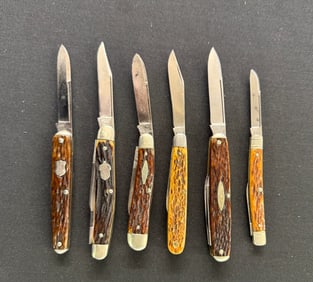 (6) VINTAGE REMINGTON POCKET KNIVES