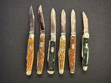 (6) VINTAGE REMINGTON POCKET KNIVES