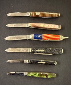 (6) VINTAGE REMINGTON POCKET KNIVES
