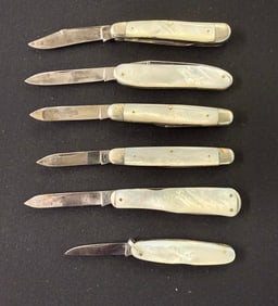 (6) VINTAGE REMINGTON POCKET KNIVES