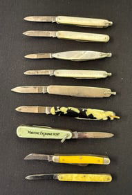 (9) VINTAGE REMINGTON POCKET KNIVES
