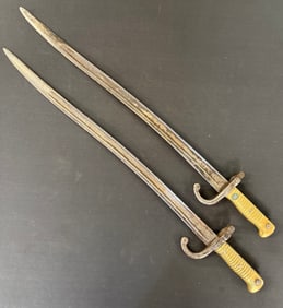 (2) 19TH CENTURY FRENCH CHASSEPOT BAYONETS