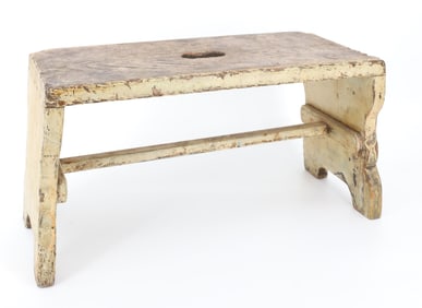 PAINTED WOODEN BENCH / STOOL