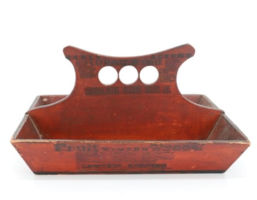 PAINTED ADVERTISING CUTLERY BOX