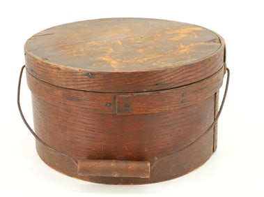 WOODEN PANTRY BOX WITH BAIL HANDLE