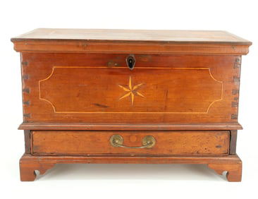 MINIATURE INLAID BLANKET CHEST