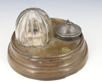 ANTIQUE "BAROMETRIC" INK STAND