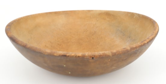 19TH C. TURNED WOODEN BOWL