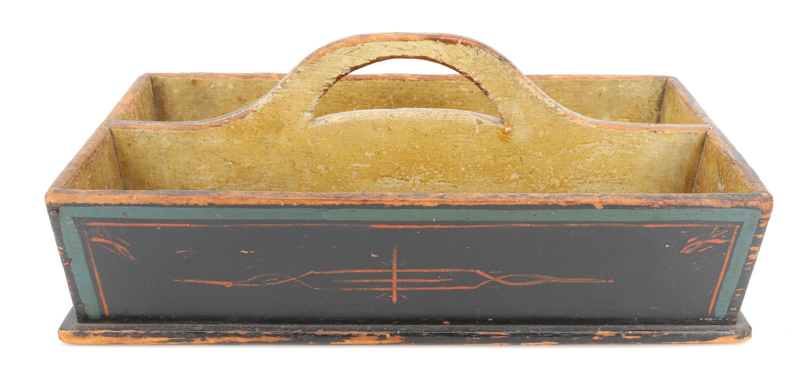 PAINT DECORATED CUTLERY BOX (1 of 4)