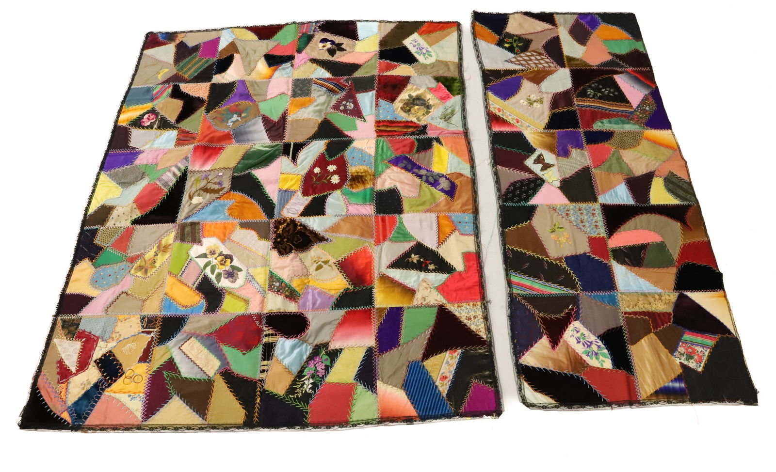 ANTIQUE NY STATE CRAZY QUILT (1 of 11)