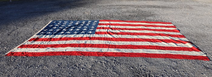 LARGE 45 STAR AMERICAN FLAG