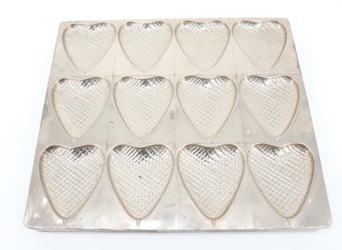 ANTIQUE HEART AND CHOCOLATE MOLD