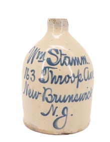NEW BRUNSWICK, NEW JERSEY SCRIPT ADV. JUG