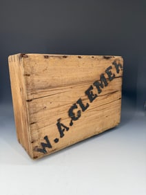 19TH C. PA DOVETAILED DOUBLE-LID BUTTER BOX