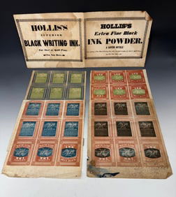 LOT OF ORIGINAL LABELS, CURTIS' INK BOTTLES