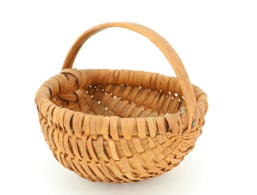 19TH C. PA MINIATURE MELON BASKET