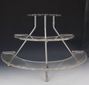 VINTAGE LUCITE DISPLAY SHELF