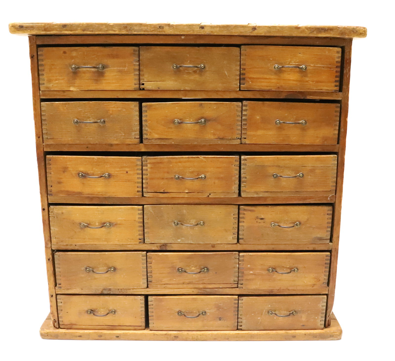 (18) DRAWER WOODEN CABINET (1 of 8)