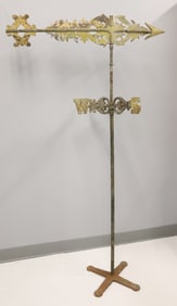 PAINTED VICTORIAN BANNER WEATHERVANE