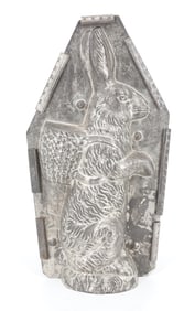 LARGE TWO-PIECE EASTER RABBIT CHOCOLATE MOLD