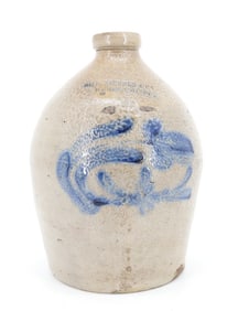 WILLIAMSPORT, PA BLUE DECORATED JUG