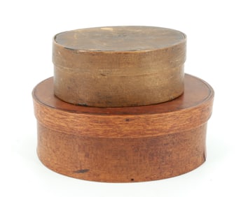 (2) SHAKER OVAL PANTRY BOXES