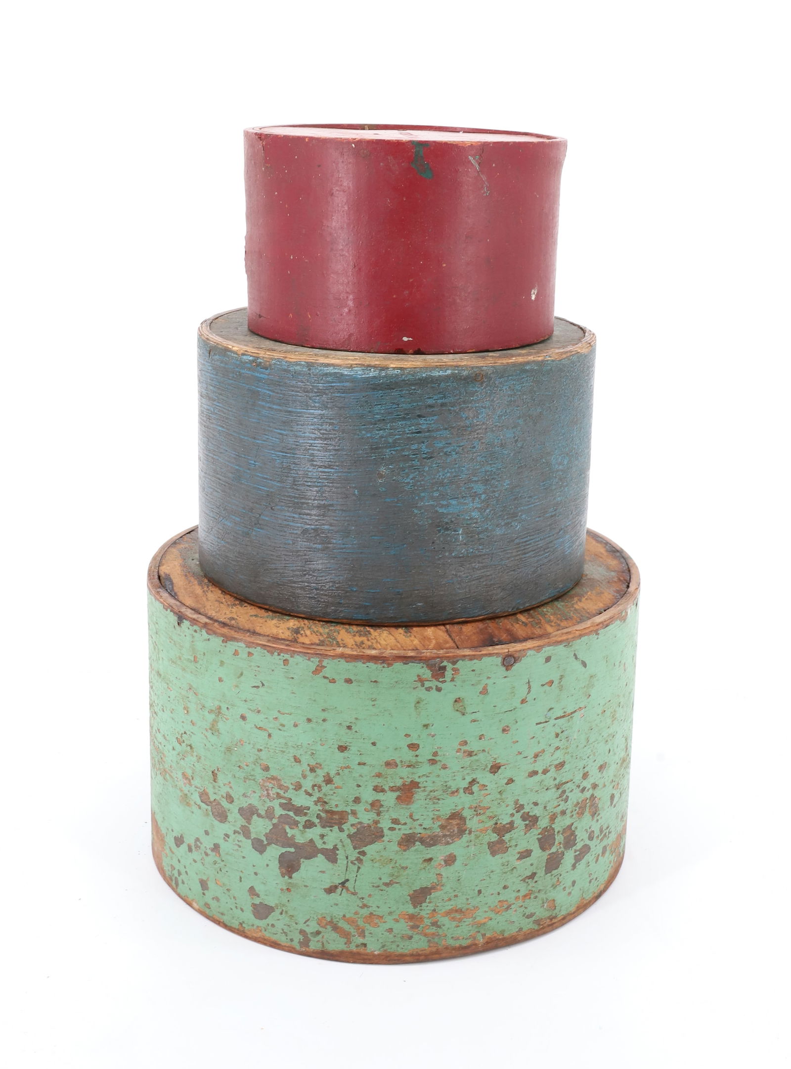 (3) PAINTED WOODEN MEASURES (1 of 4)