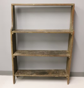 PAINTED WOODEN BUCKET BENCH